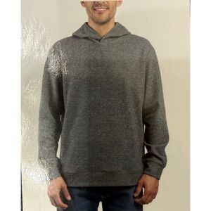 Jachs NY Mens Charcoal Grey Marl Pullover Crossover Hoodie Sweatshirt Outdoor